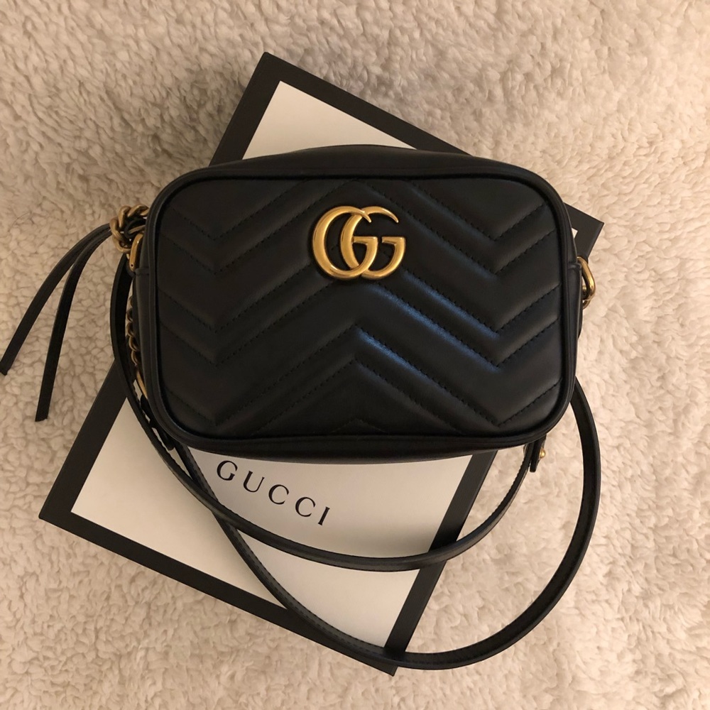 Gucci Marmont Matelassé Mini Bag (100% Authentic)